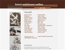 Tablet Screenshot of kunst-auktionen-online.de
